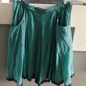 Diesel skirt. Teal and black pattern EUC
